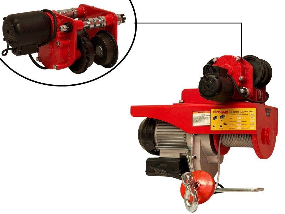 Tecle Electrico 600/1200kg 6/12m Con Carro Industrial Lic. Jap.-5