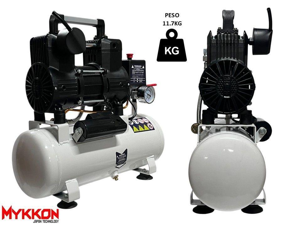 Compresor Aerografía Silencioso 1.5hp 10lt Lic. Jap. Mykkon-3