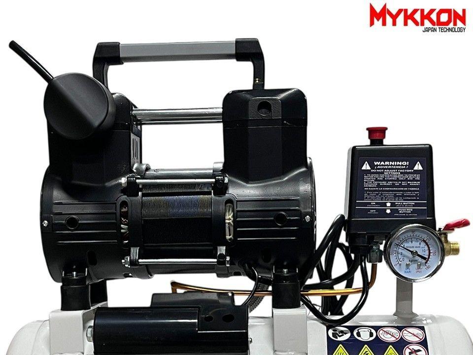 Compresor Aerografía Silencioso 1.5hp 10lt Lic. Jap. Mykkon-4