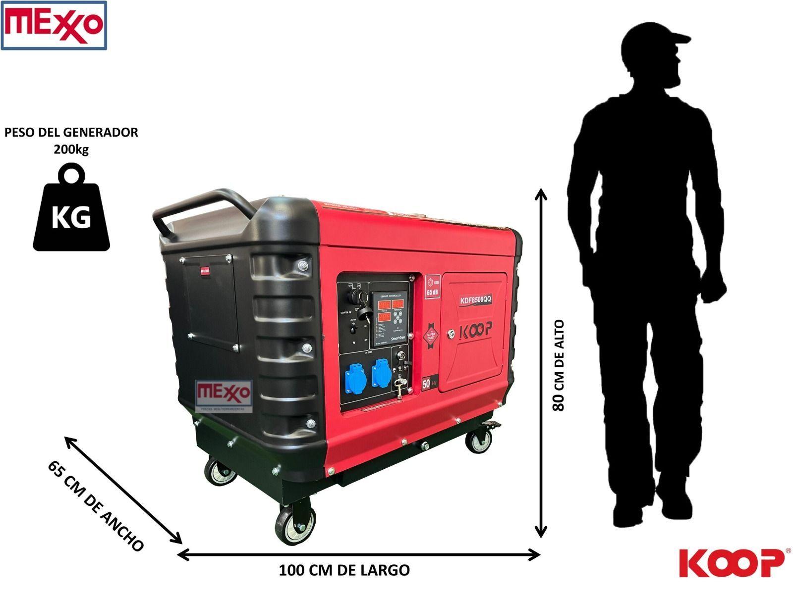 Generador Diesel Super Insonoro 6500w + Tablero Trans. SELLO SEC-2