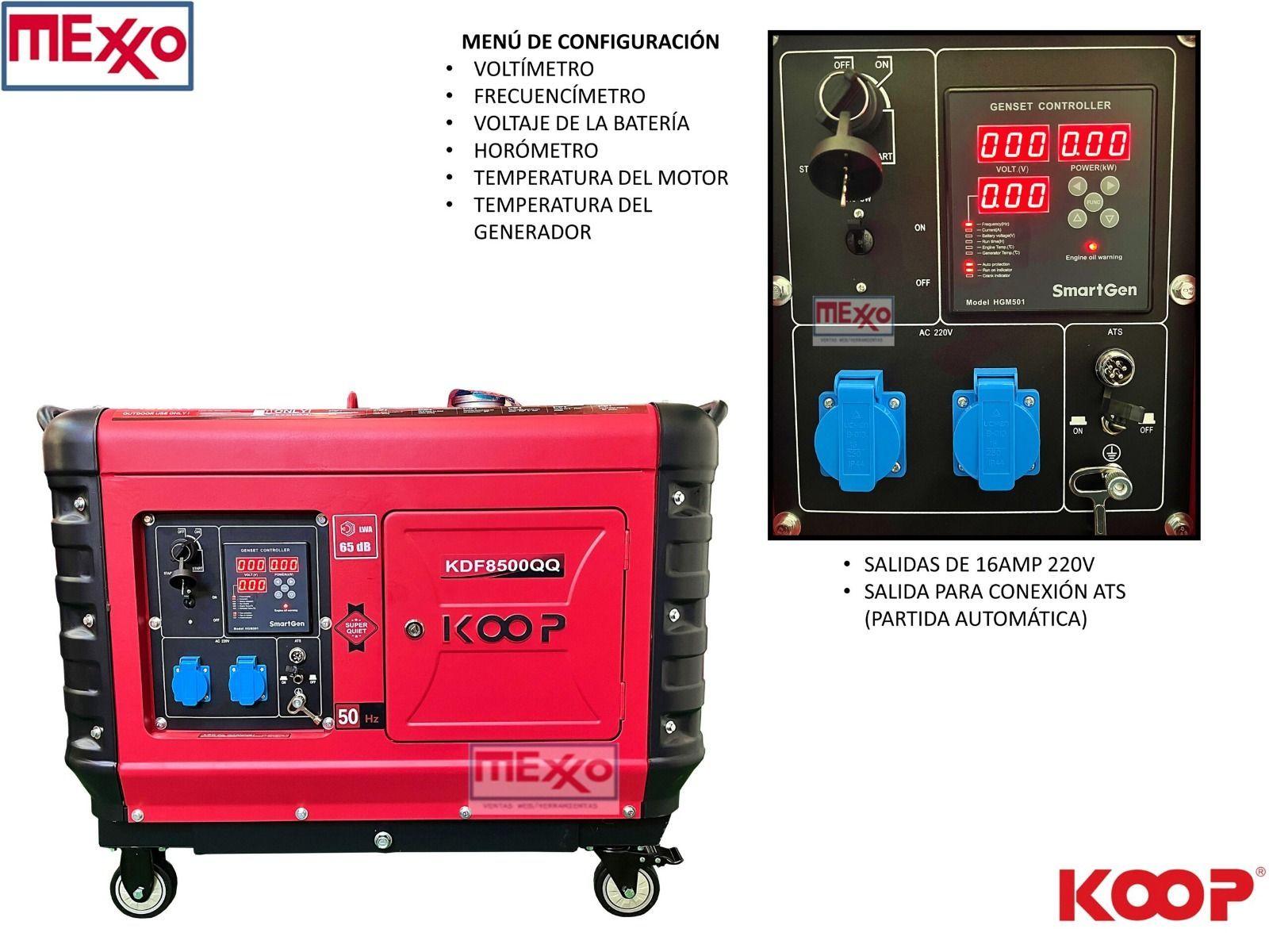 Generador Diesel Super Insonoro 6500w + Tablero Trans. SELLO SEC-3