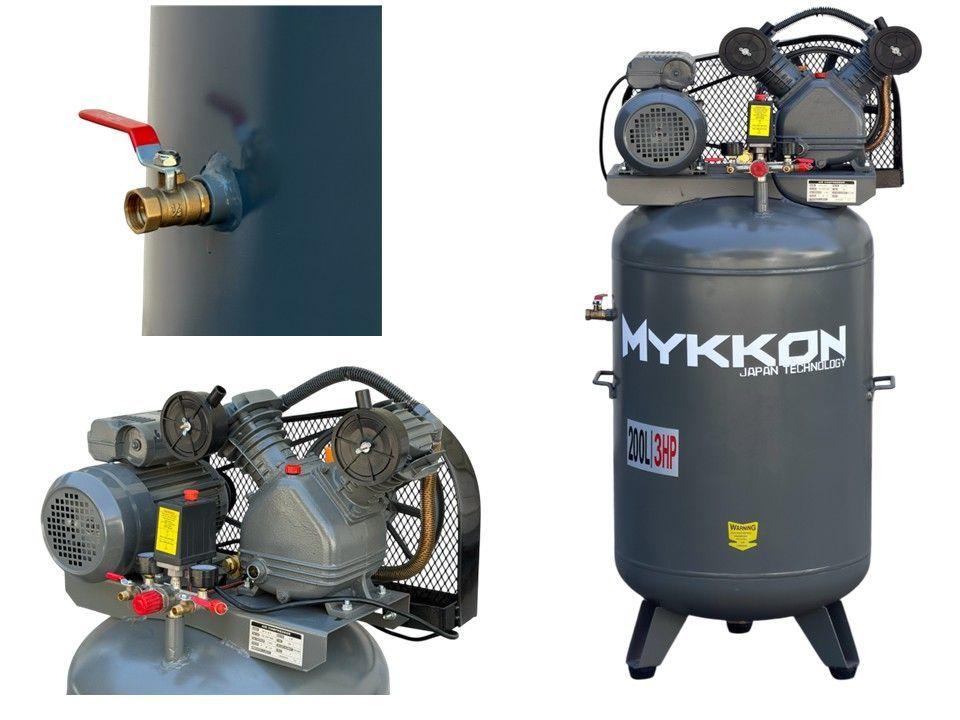 Compresor Vertical 200 Litros 3hp Industrial 220V-5