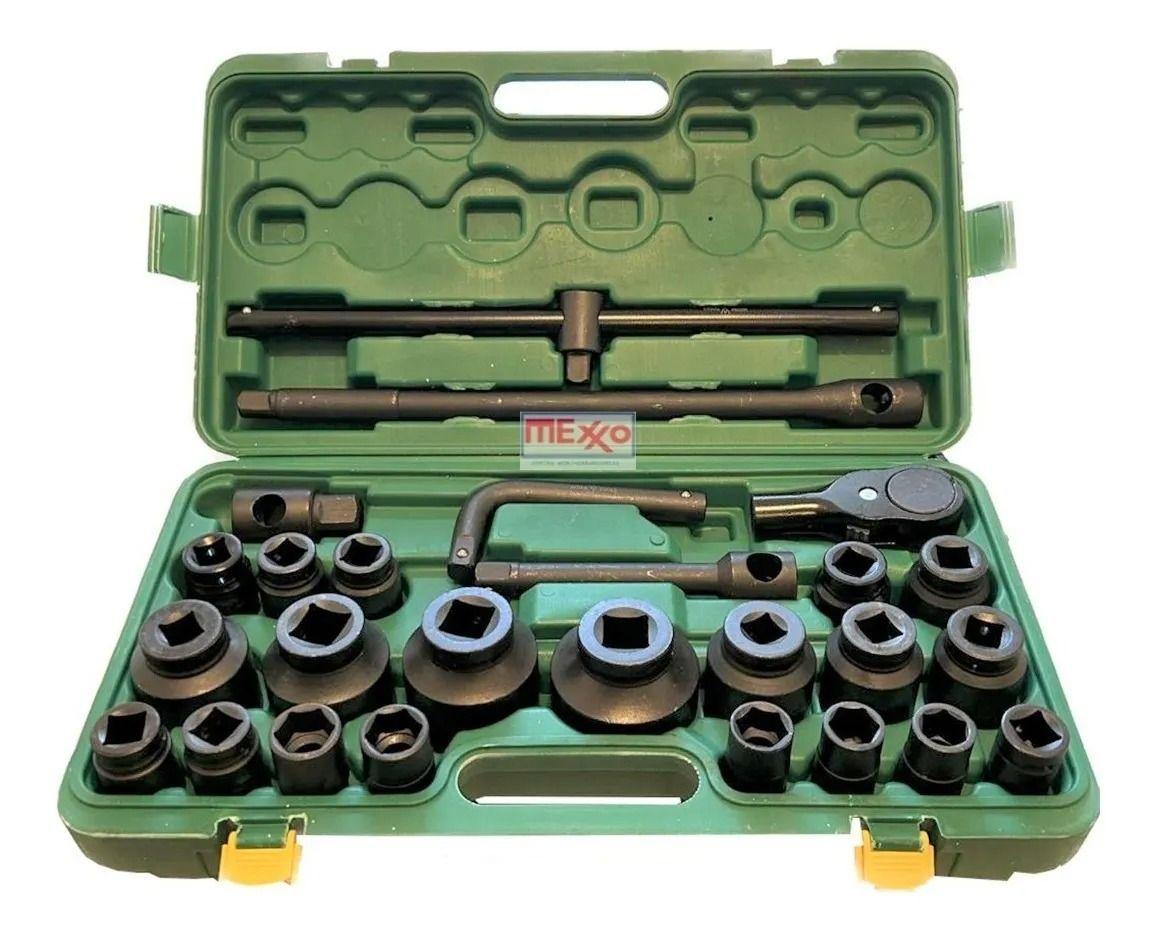 Set Dados De Impacto 1” Y 3/4 Profesional 26 Piezas-0