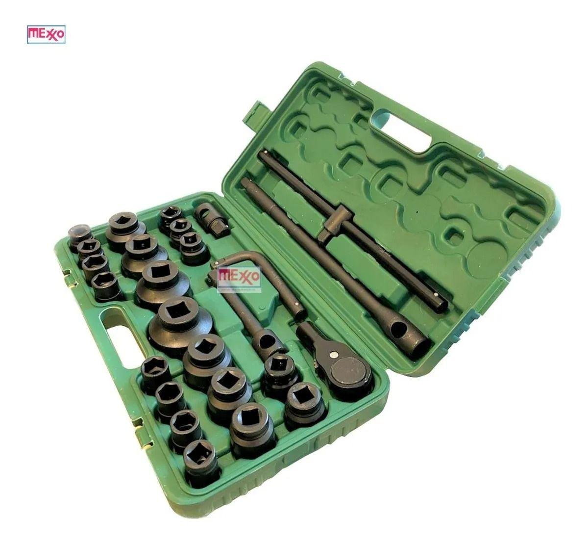 Set Dados De Impacto 1” Y 3/4 Profesional 26 Piezas-2