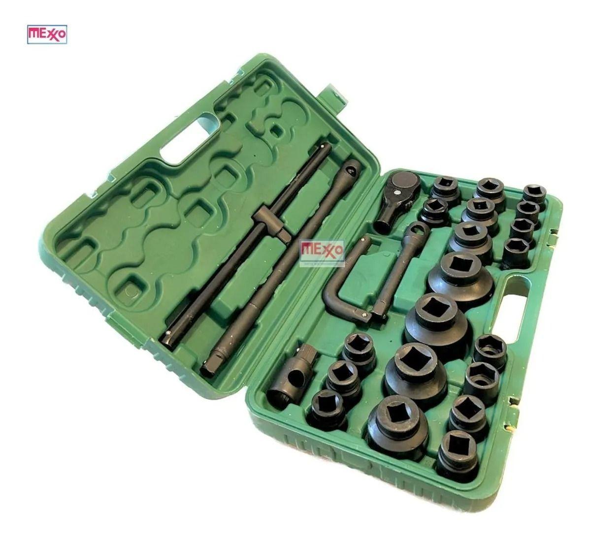 Set Dados De Impacto 1” Y 3/4 Profesional 26 Piezas-3