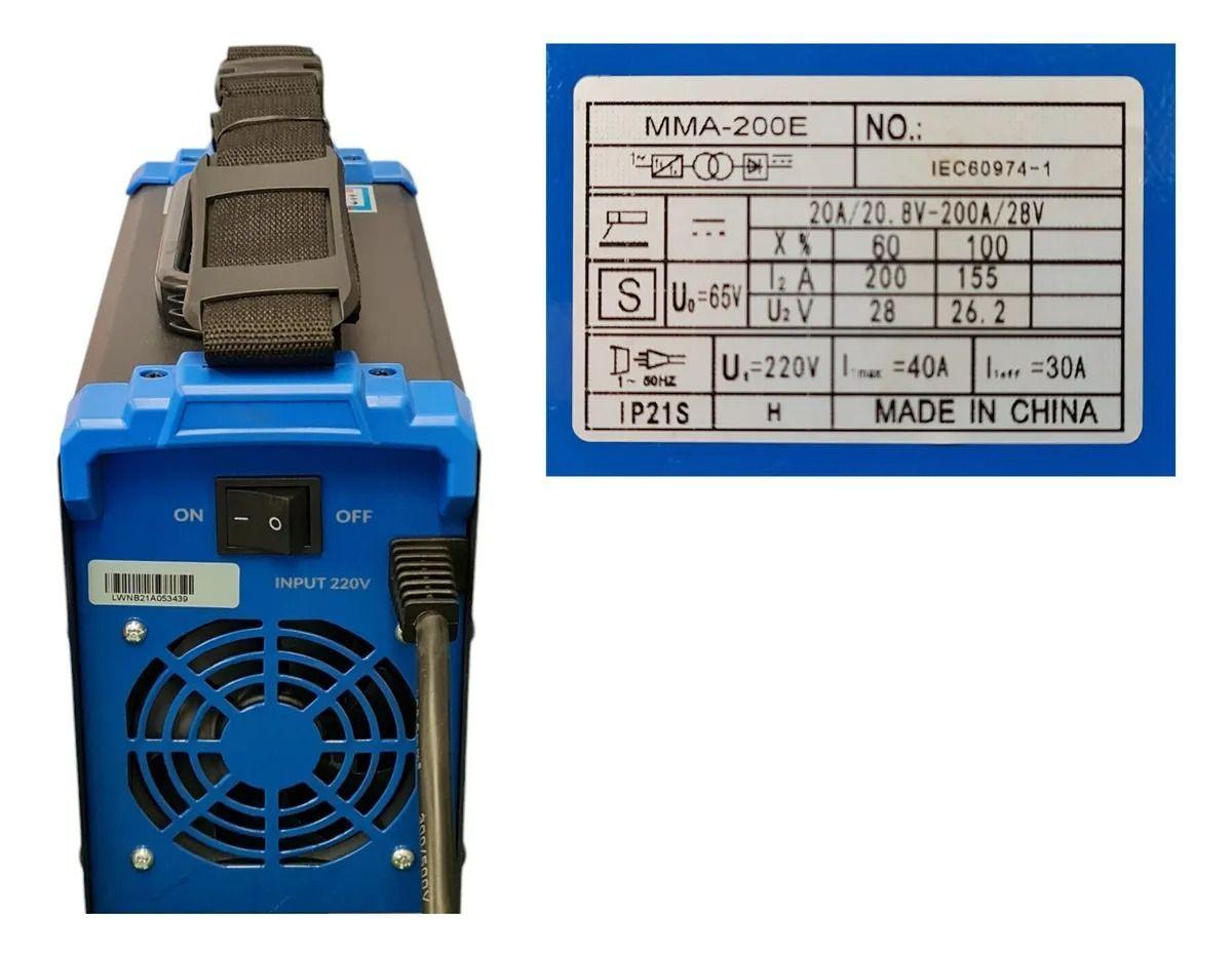 Maquina De Soldar 200amp Inverter Mma Con Vrd-4