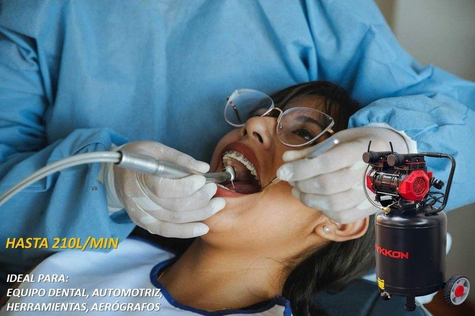 Compresor Dental Silencioso 50 Litros 2.5HP Mykkon-3
