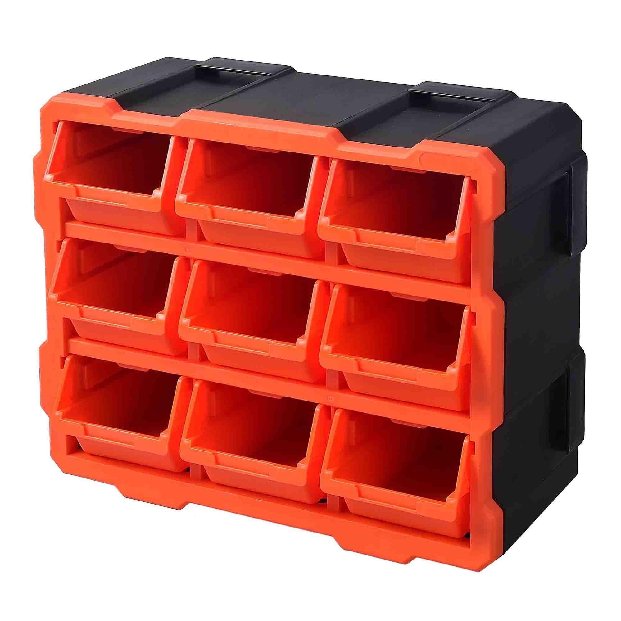 Organizador Plastico Con 9 Bins Tactix 320676-0