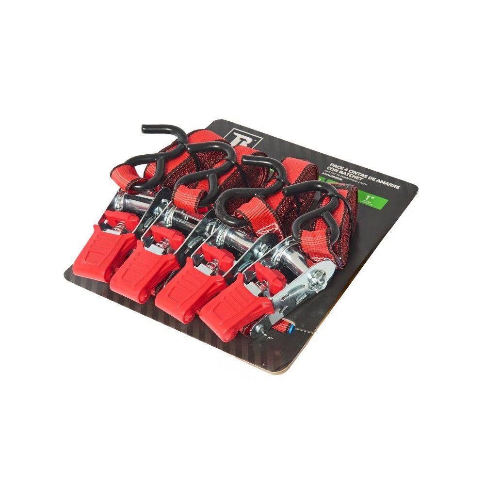 Set 4 Un. Eslinga 3,5 Mts, Carga Máxima 400 Kg. Con Rachet-4