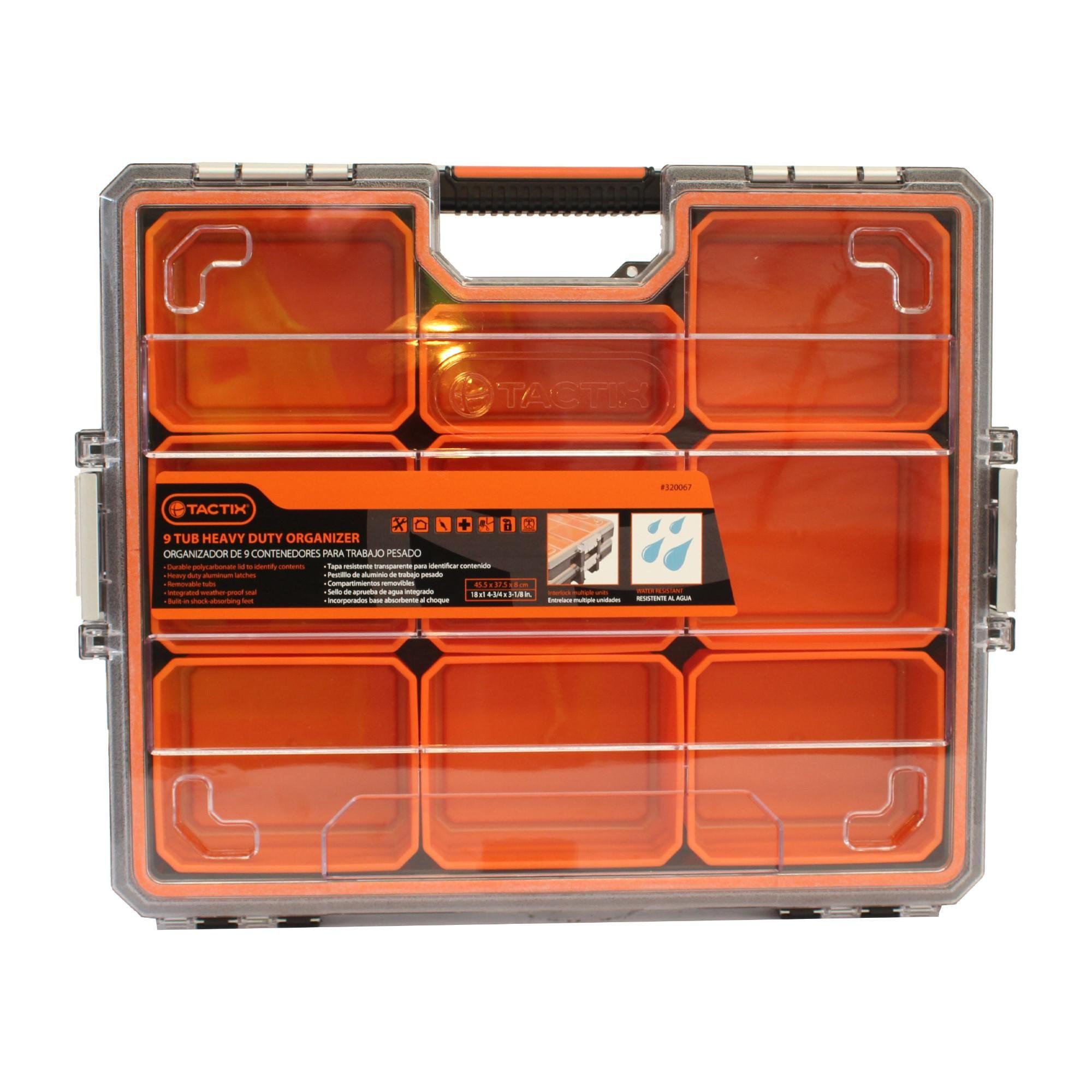 Organizador Plastico 9 Separadores Tactix 320067-1