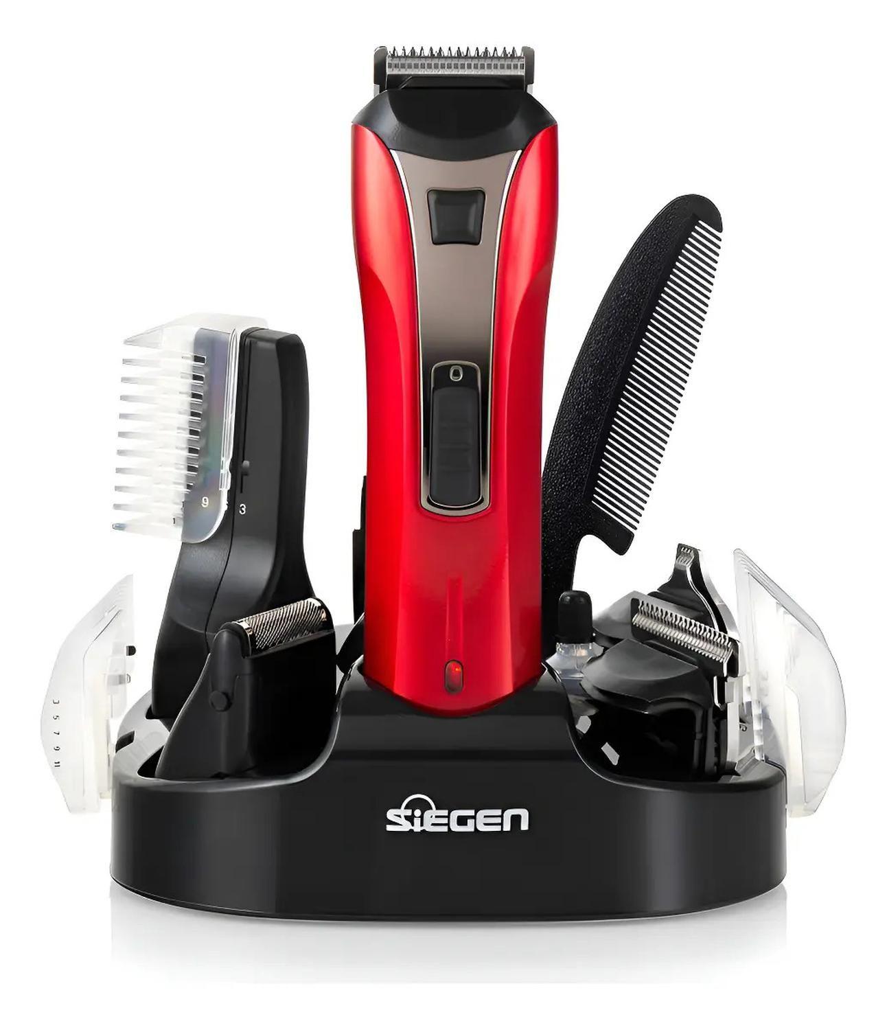 Corta Pelo Siegen Sg-8520 Multistyler Color Rojo Rojo-0