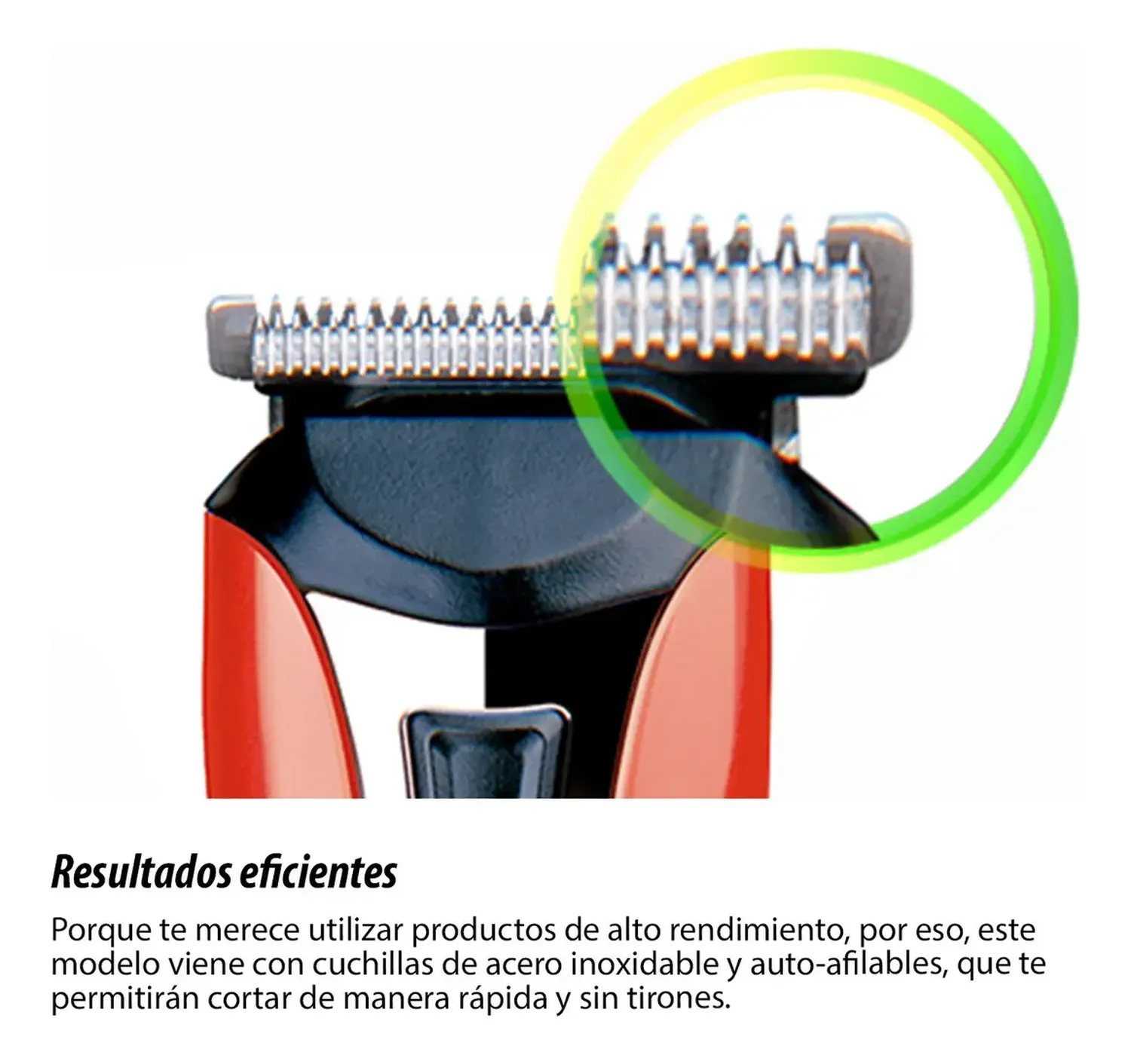 Corta Pelo Siegen Sg-8520 Multistyler Color Rojo Rojo-5