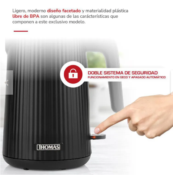 Hervidor THOMAS TH-4343N 1.8 Lts.2200 Watts-6