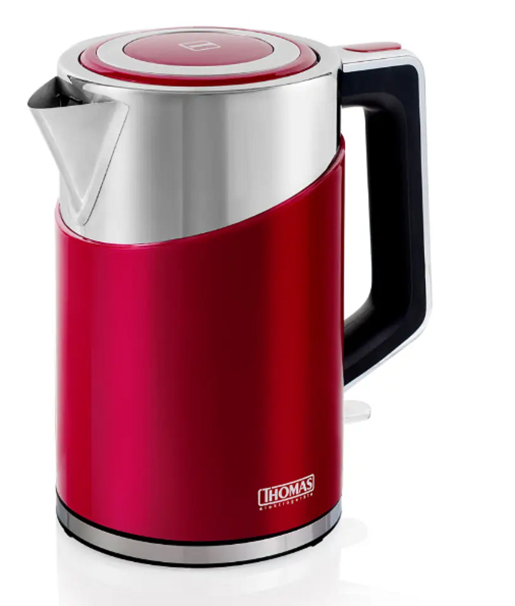 Hervidor Acero Inoxidable Rojo THOMAS TH-6200R 1.7 Lts. 2200 Watts-2