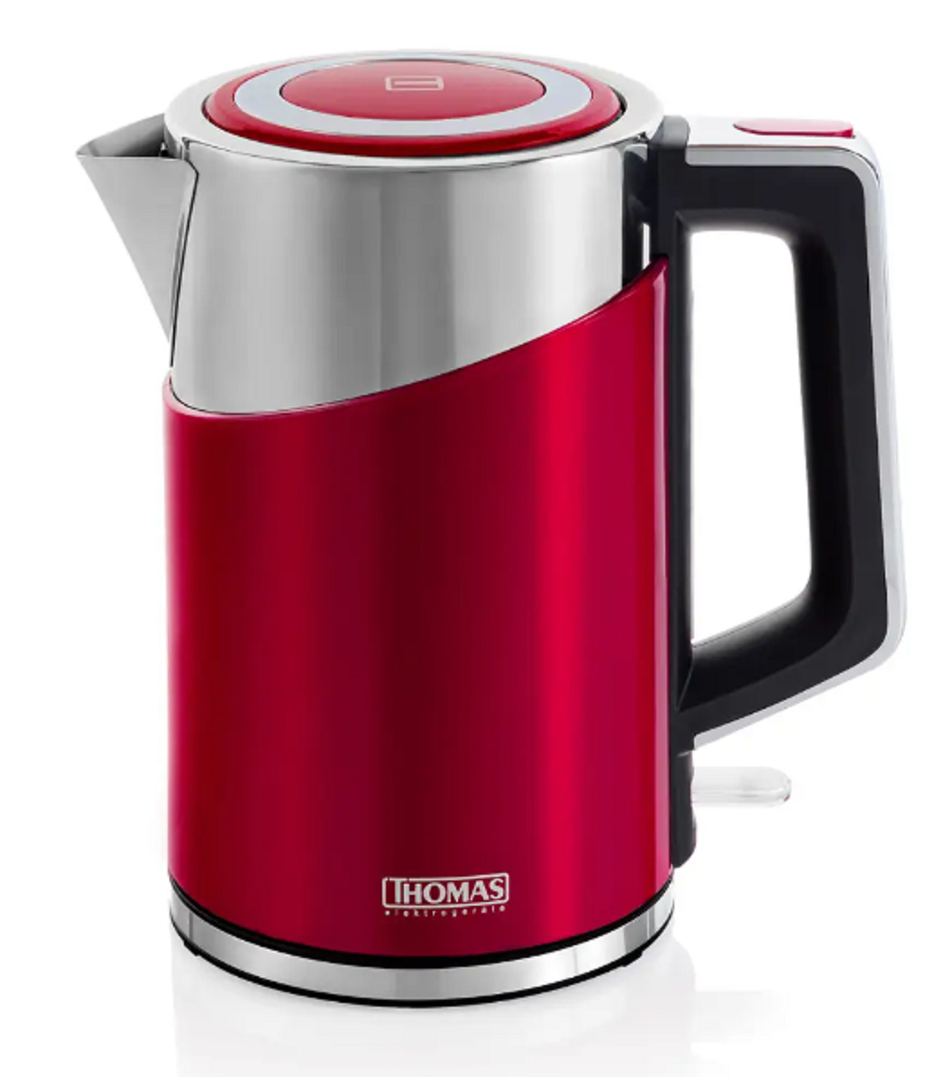 Hervidor Acero Inoxidable Rojo THOMAS TH-6200R 1.7 Lts. 2200 Watts-3