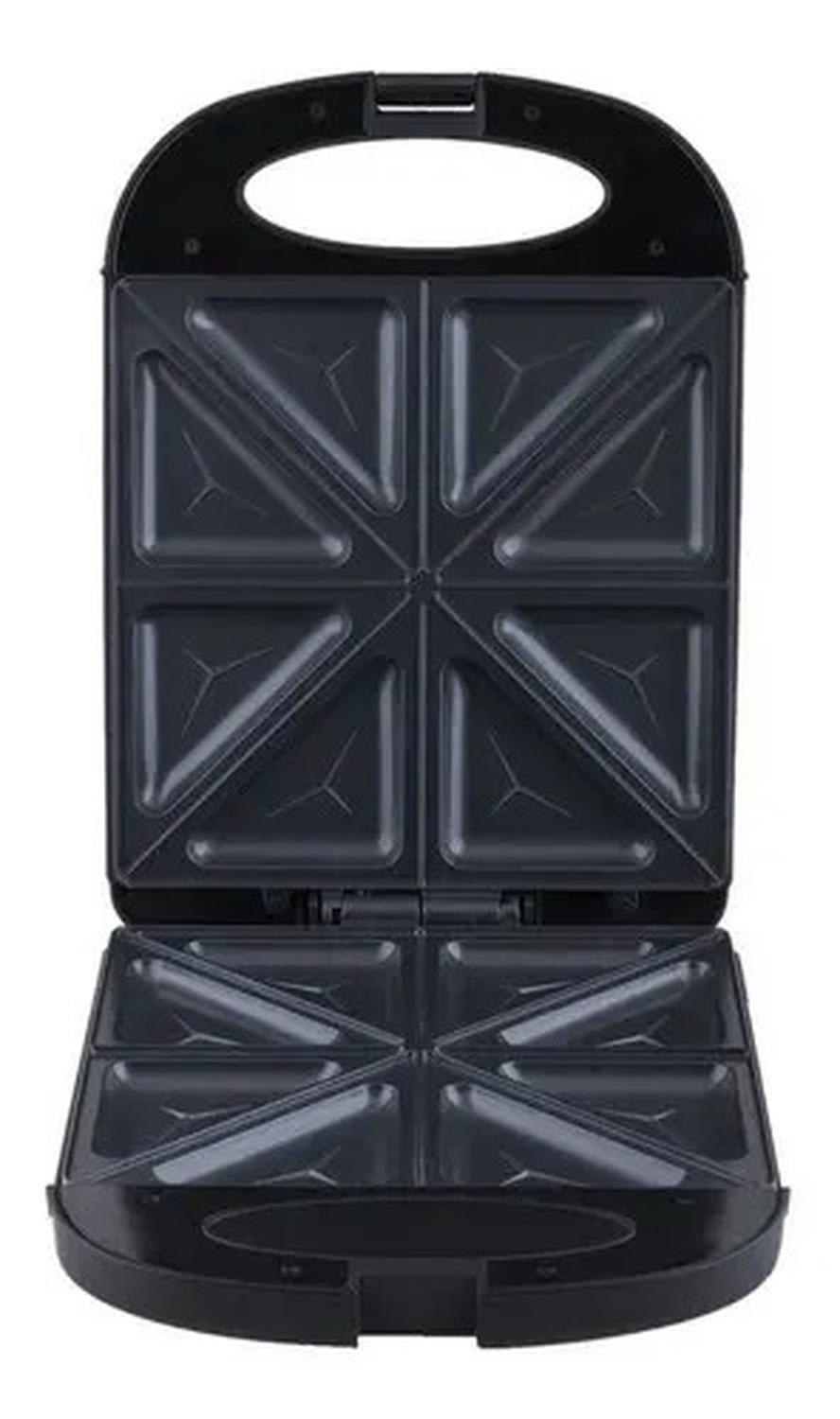 Sandwichera Thomas Th-958 4 Panes Color Negro Negro-8