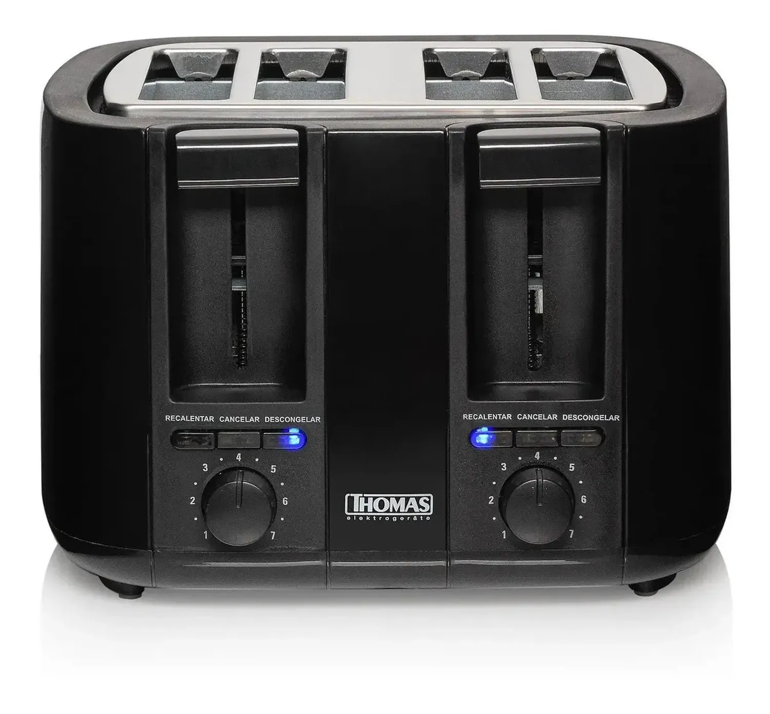 Tostador Thomas Th-126 4 Panes Color Negro Negro-2
