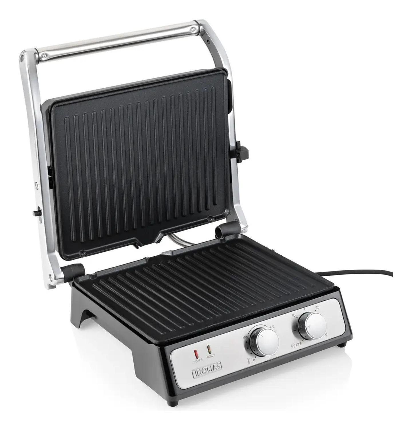 Panini Grill 2 En 1 Thomas Th-980i Inox Acero-3