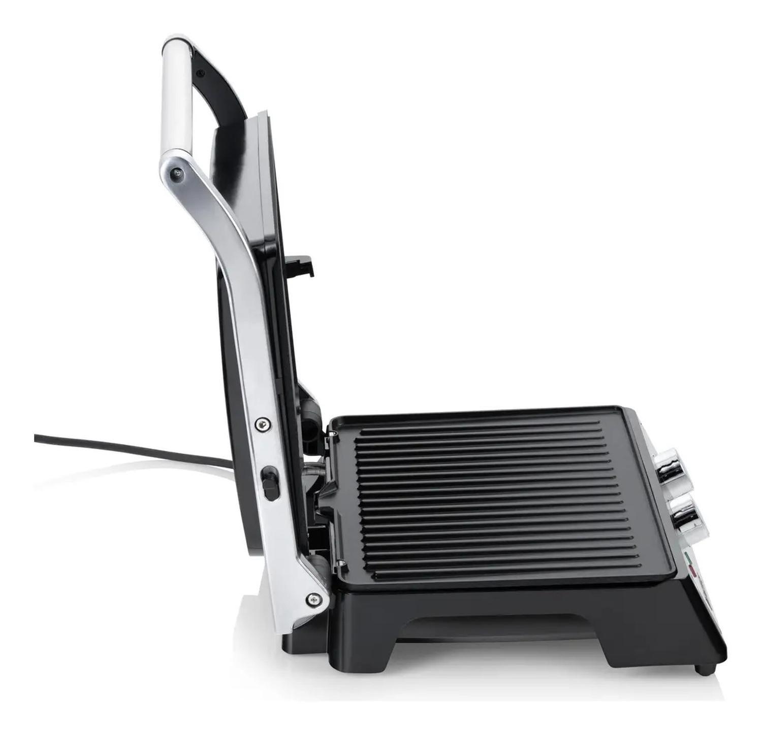 Panini Grill 2 En 1 Thomas Th-980i Inox Acero-4