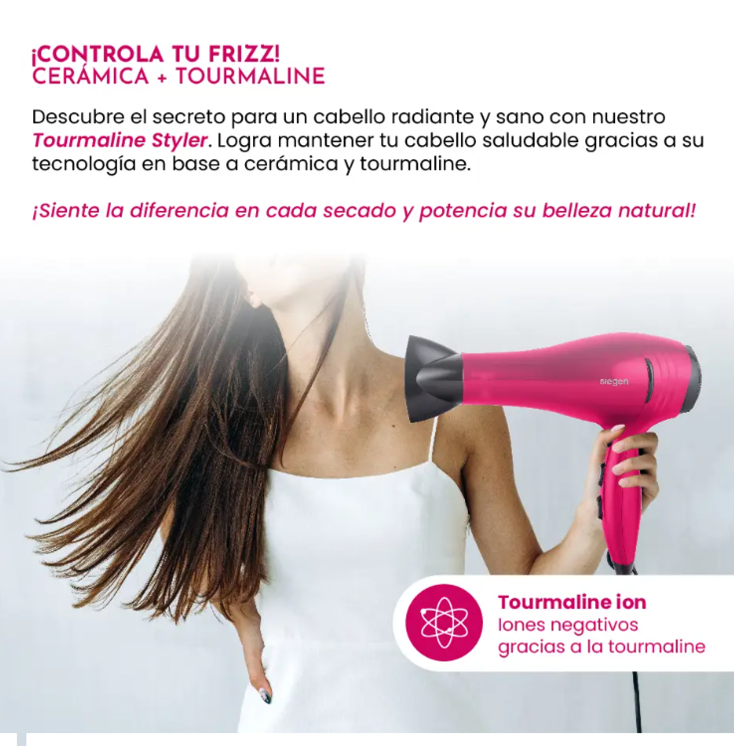 Secador de pelo Tourmaline Styler SIEGEN SG-3031C01-5