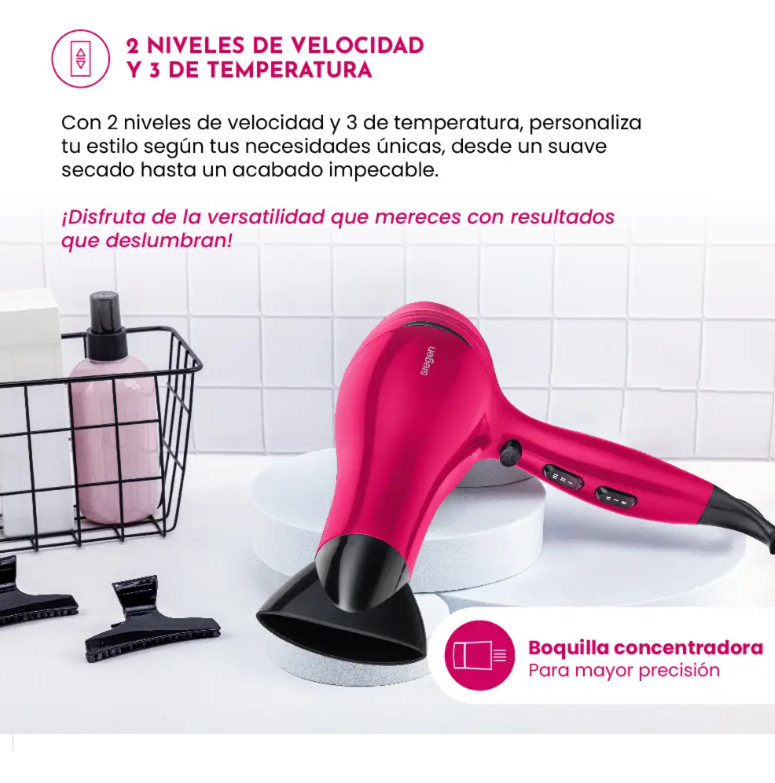 Secador de pelo Tourmaline Styler SIEGEN SG-3031C01-6