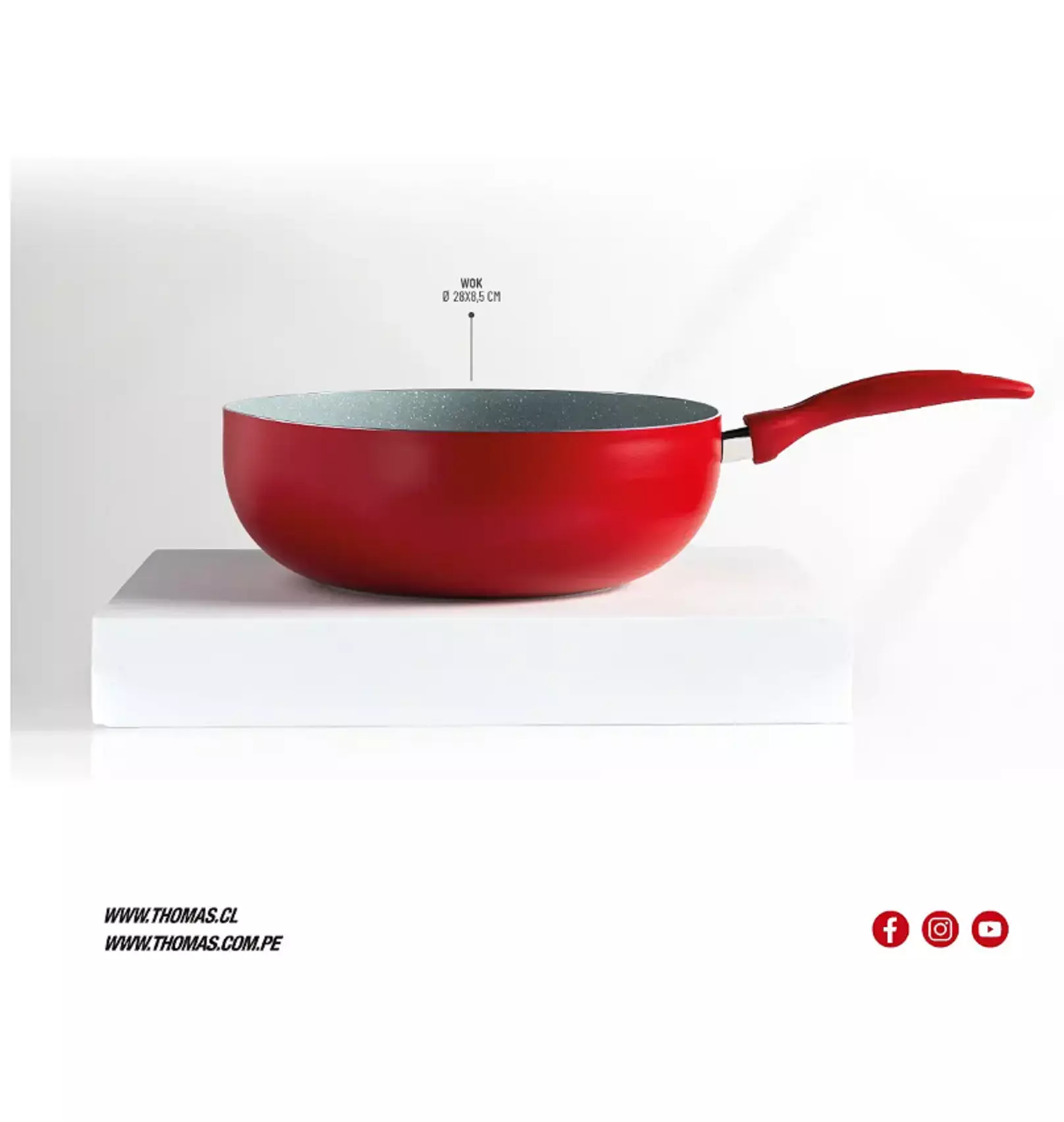Wok 28cm Aluminio THOMAS TH-MWK28R-2