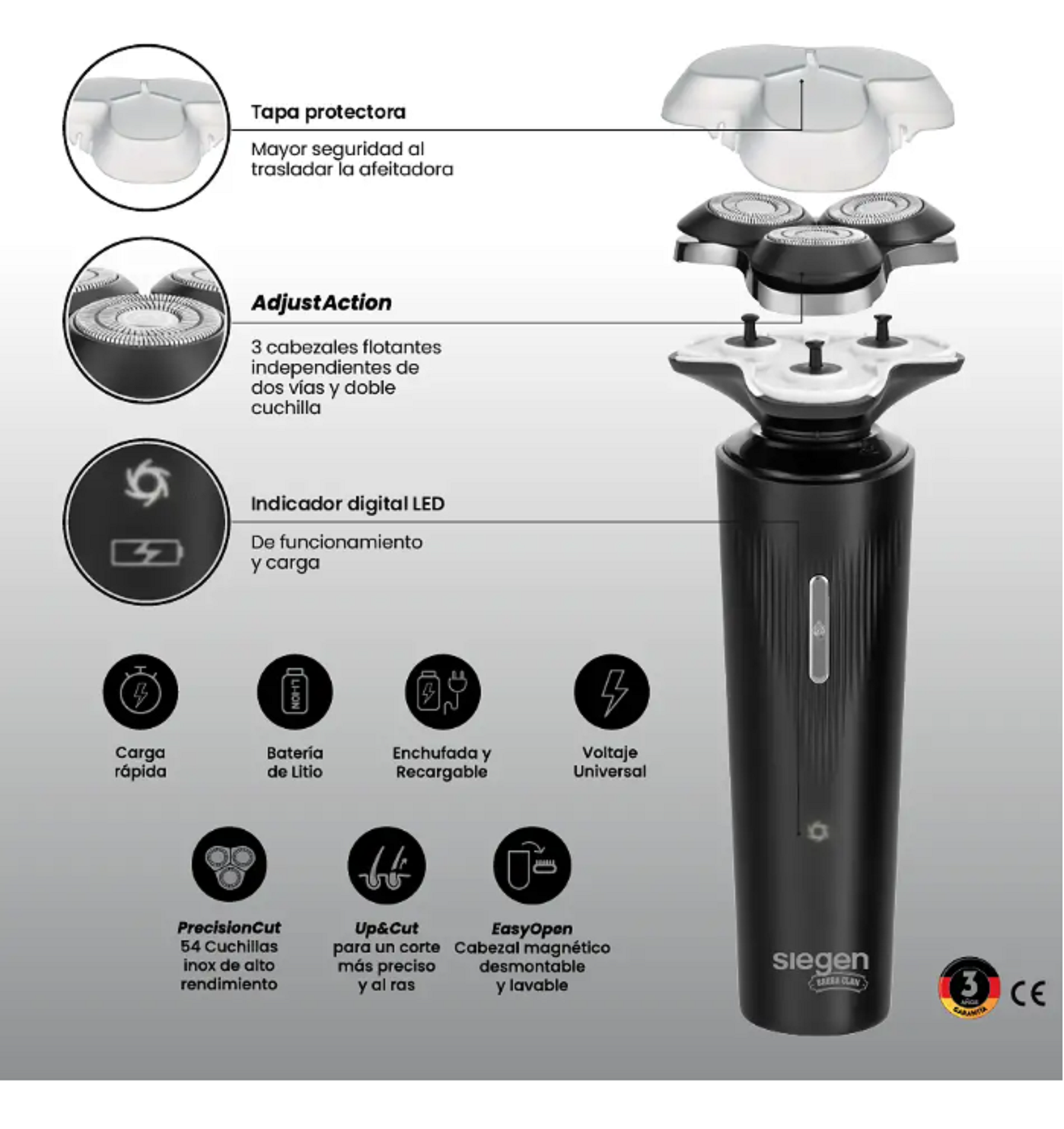 Afeitadora One Shave Start 4D SIEGEN SG-7205-4