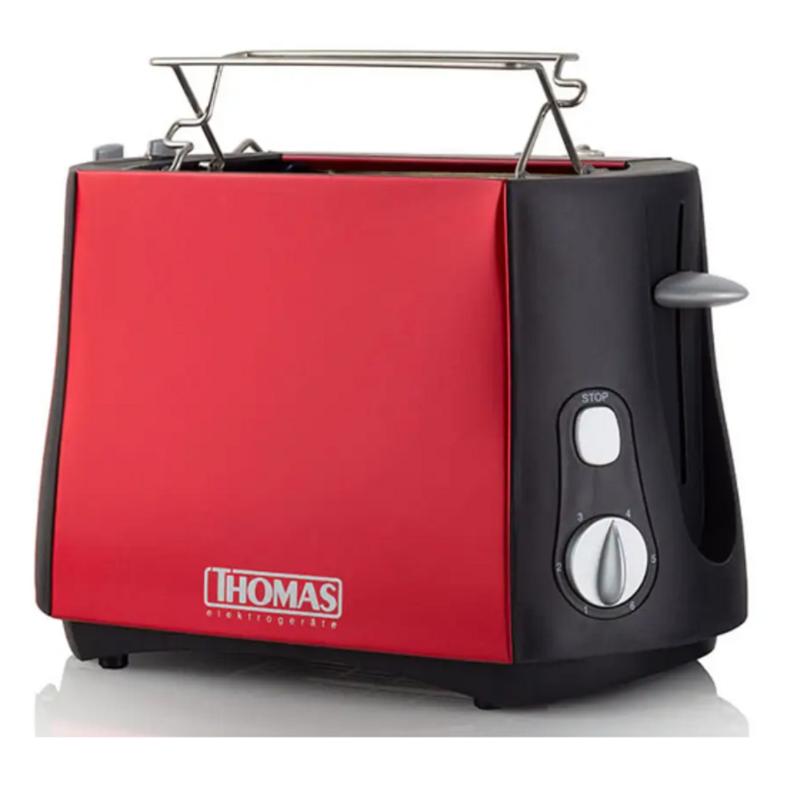 Tostador Rojo THOMAS TH-120R 800 Watts 2 Rebanadas-5
