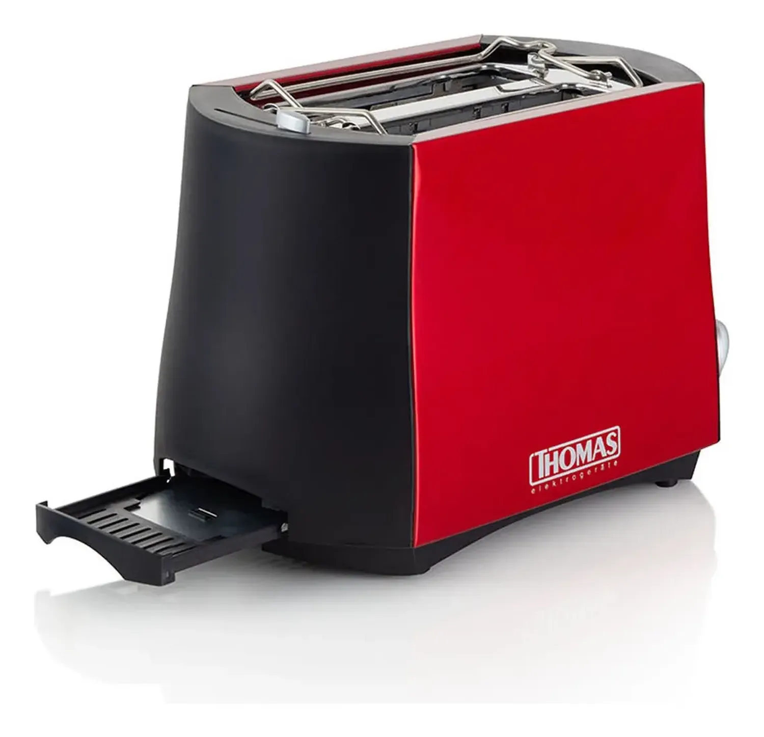 Tostador Thomas Th-120r 2 Panes Color Rojo Rojo-4