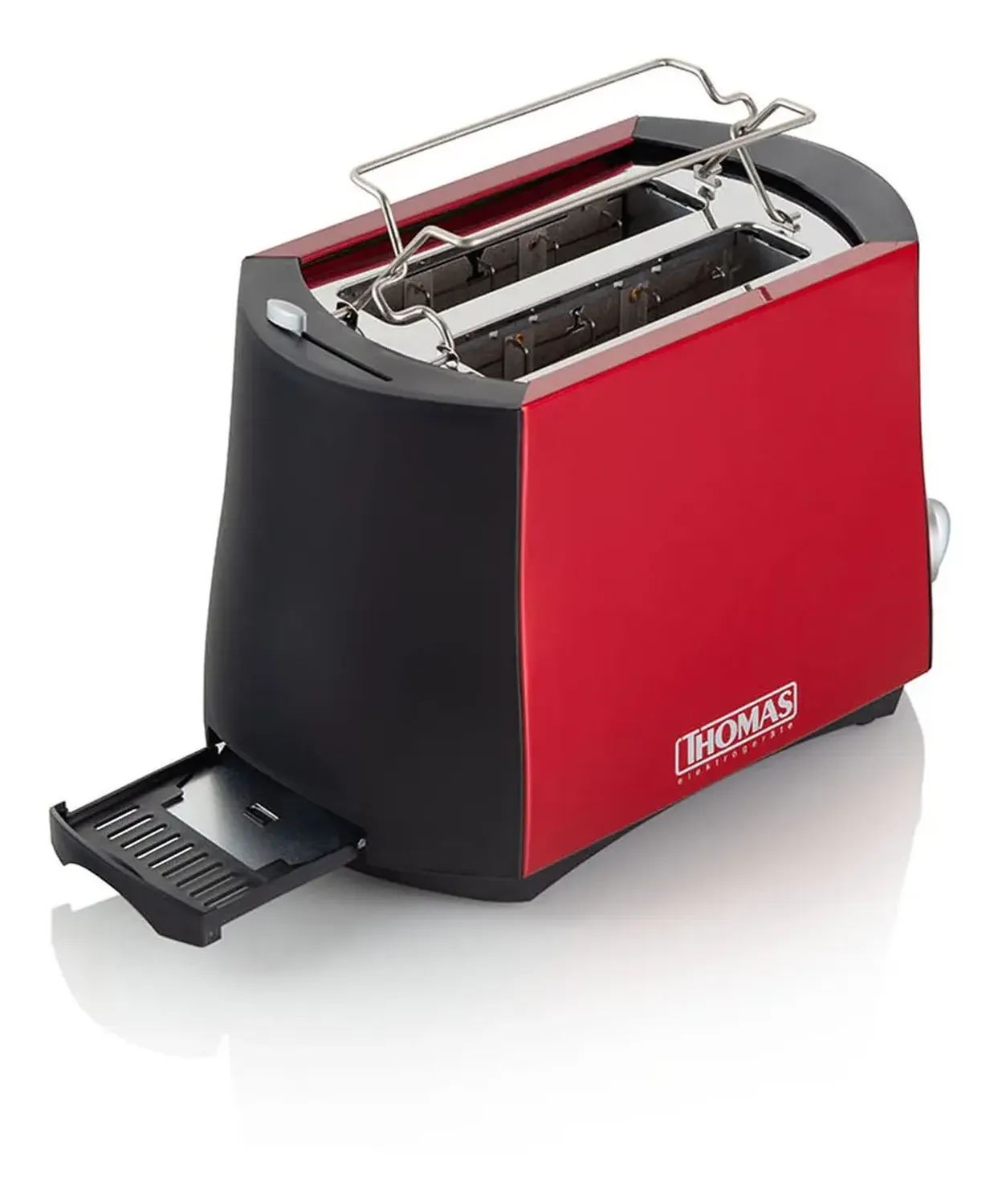Tostador Thomas Th-120r 2 Panes Color Rojo Rojo-5