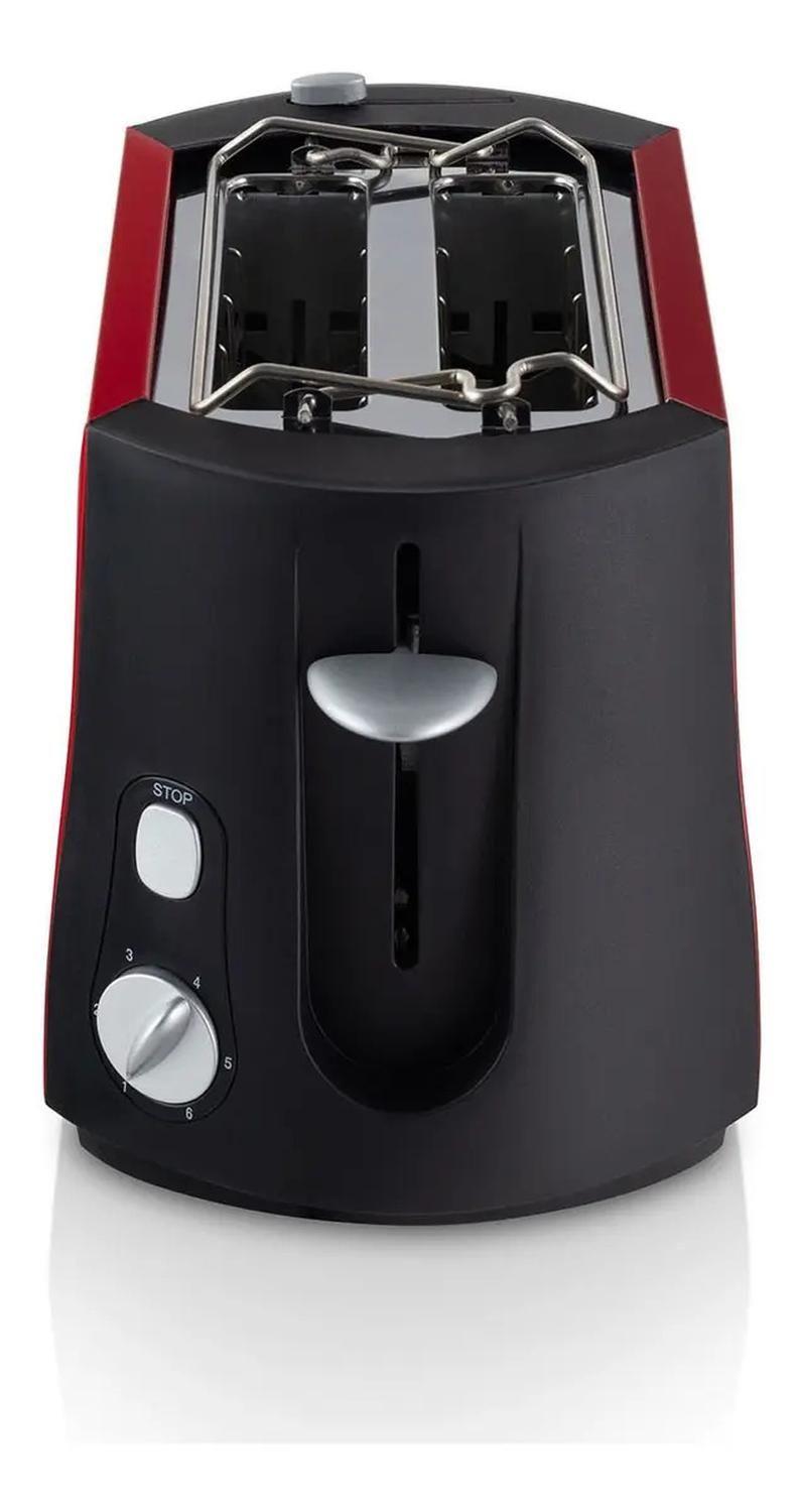 Tostador Thomas Th-120r 2 Panes Color Rojo Rojo-6