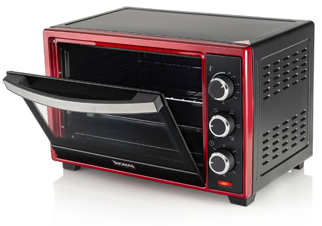 Horno Eléctrico Rojo THOMAS TH-26R 1600 Watts 25 Lts.-2
