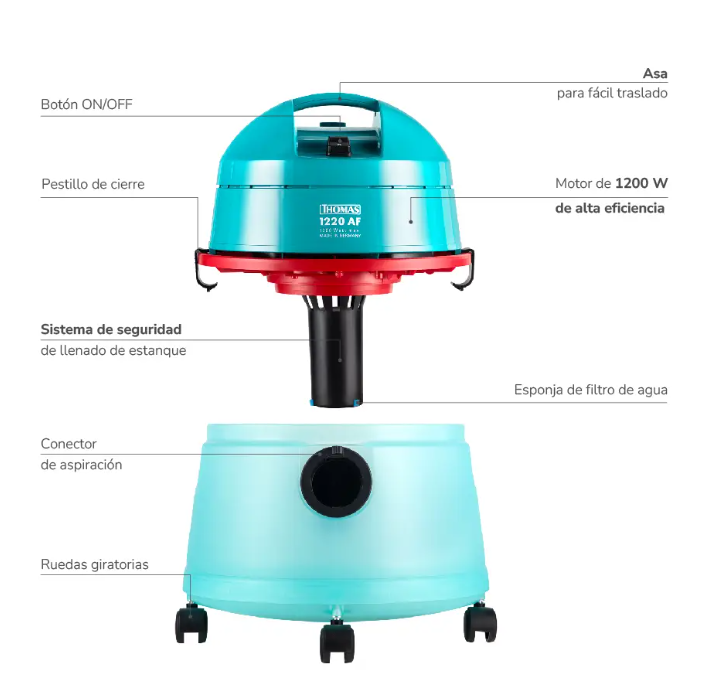 Aspiradora Aquafilter Thomas TH 1220AF 1200watts-5