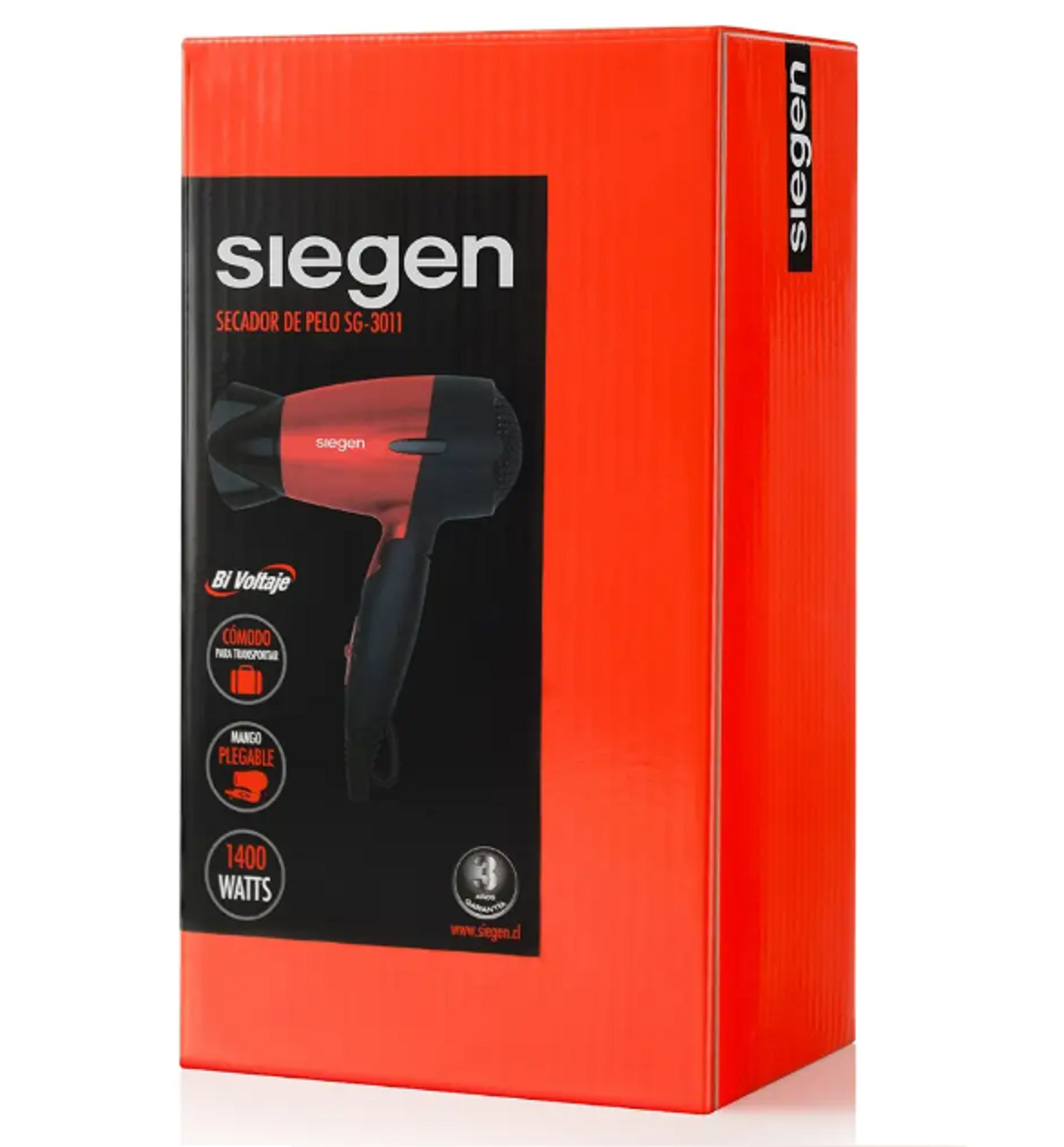 Secador Let`S Go Travel Rojo SIEGEN SG-3011-2