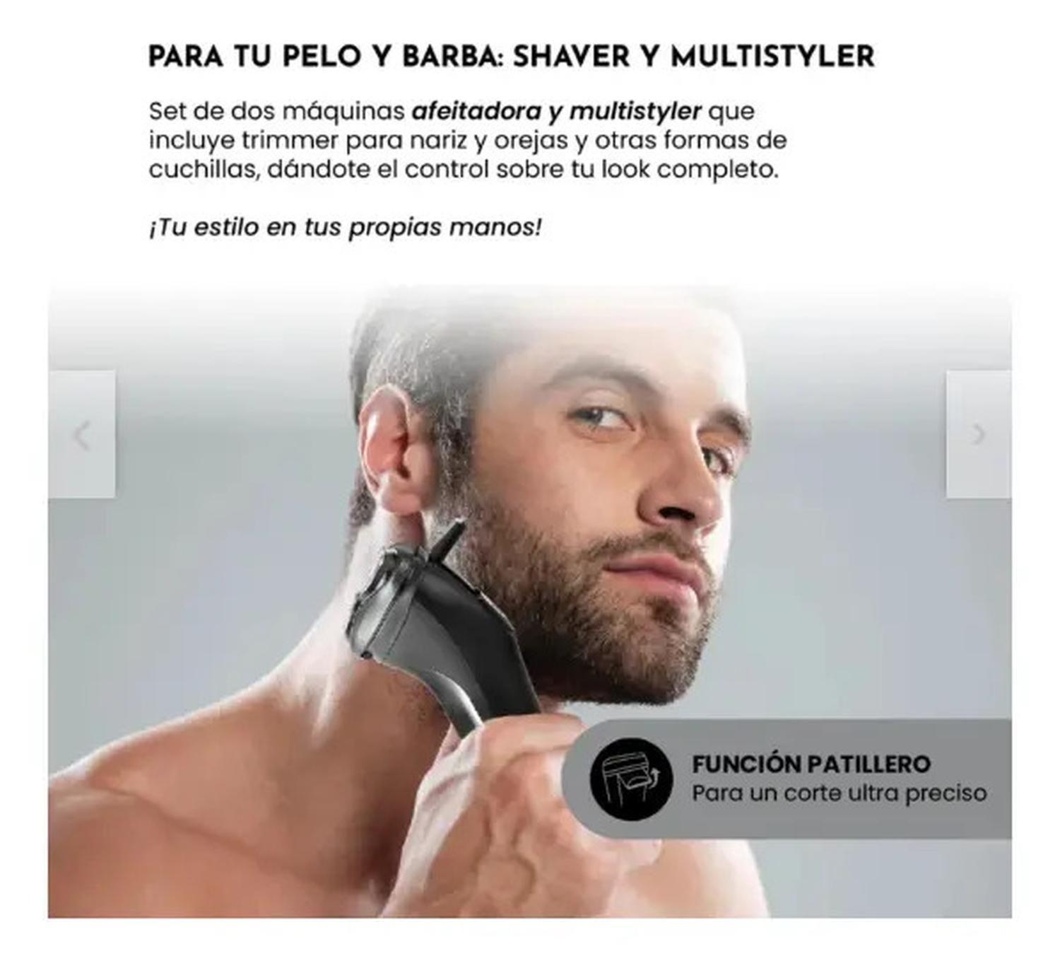 Corta Pelo Siegen Sg-8440c01 Con Base Cargadora Negro-2