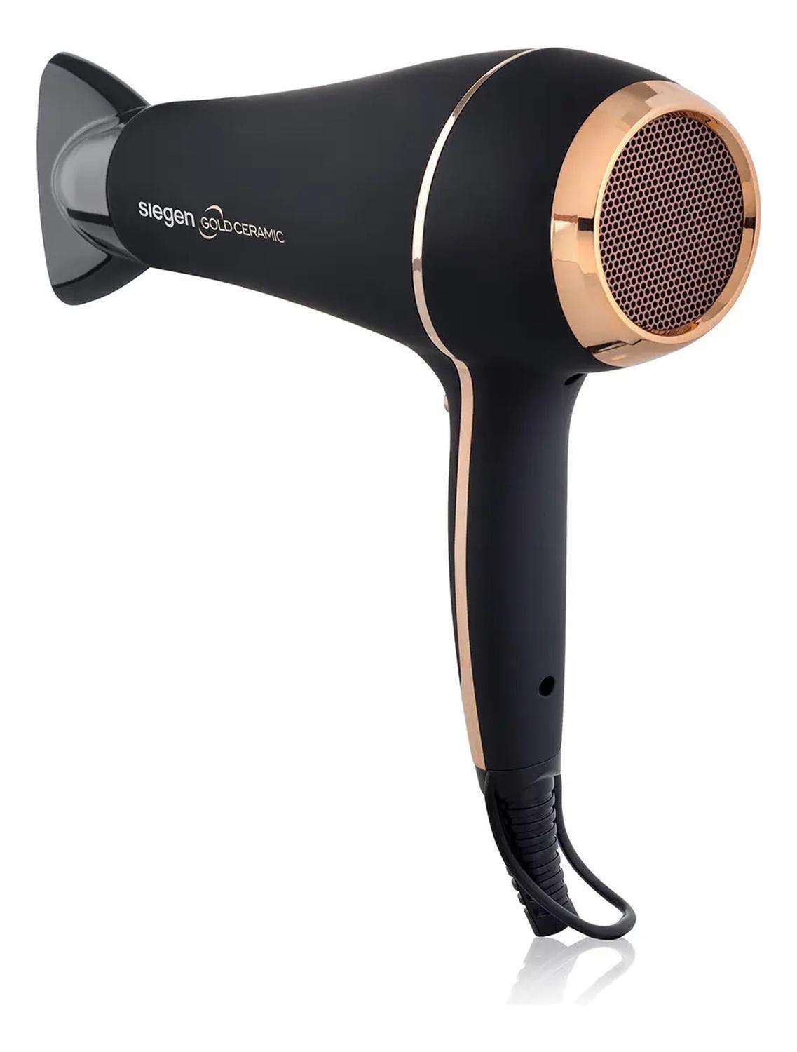 Secador De Pelo Siegen Sg-3035 Color Negro Negro/dorado-3
