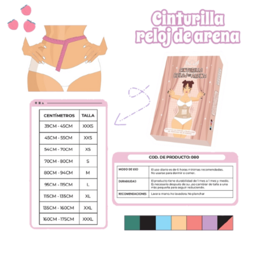 Faja cinturilla reloj de arena-1