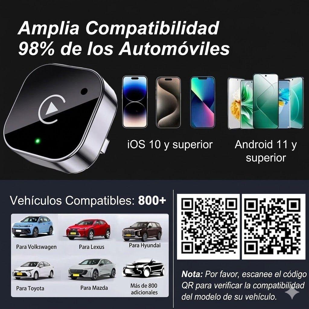 Adaptador Inal mbrico Carplay 2 En 1 Android Auto-1