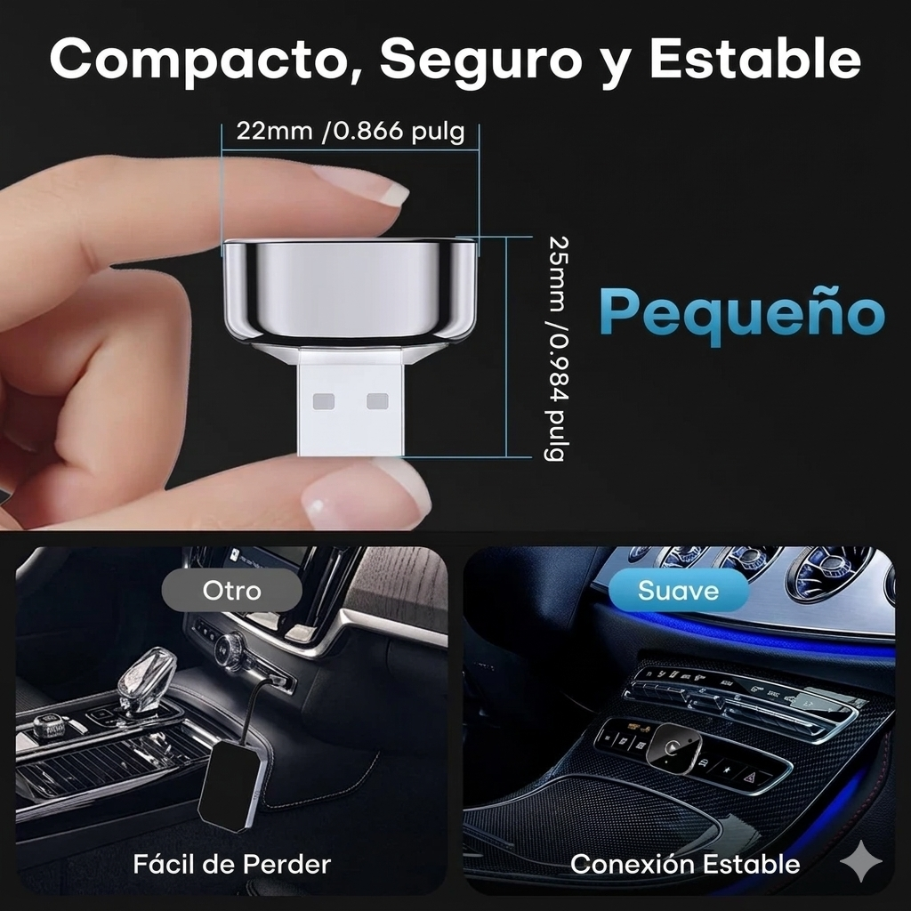 Adaptador Inal mbrico Carplay 2 En 1 Android Auto-7