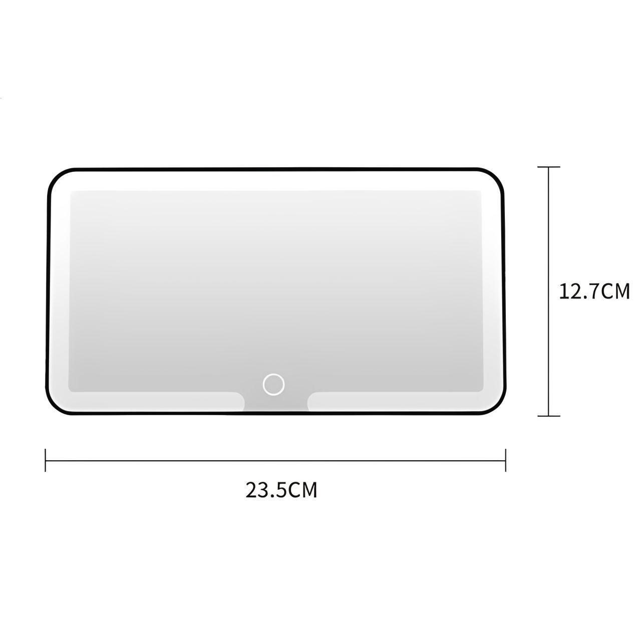 Espejo De Maquillaje con luz led para Visera de auto 3 Tonos-2