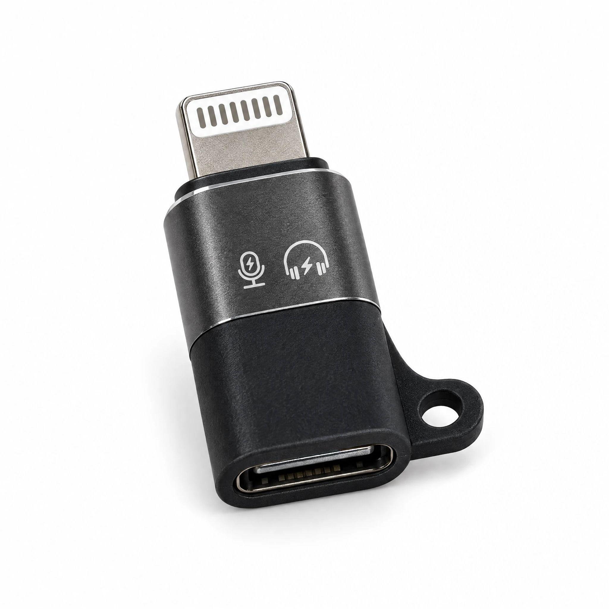 Adaptador Lightning Macho a Tipo C Hembra Audio, Micrófono y Carga One ...