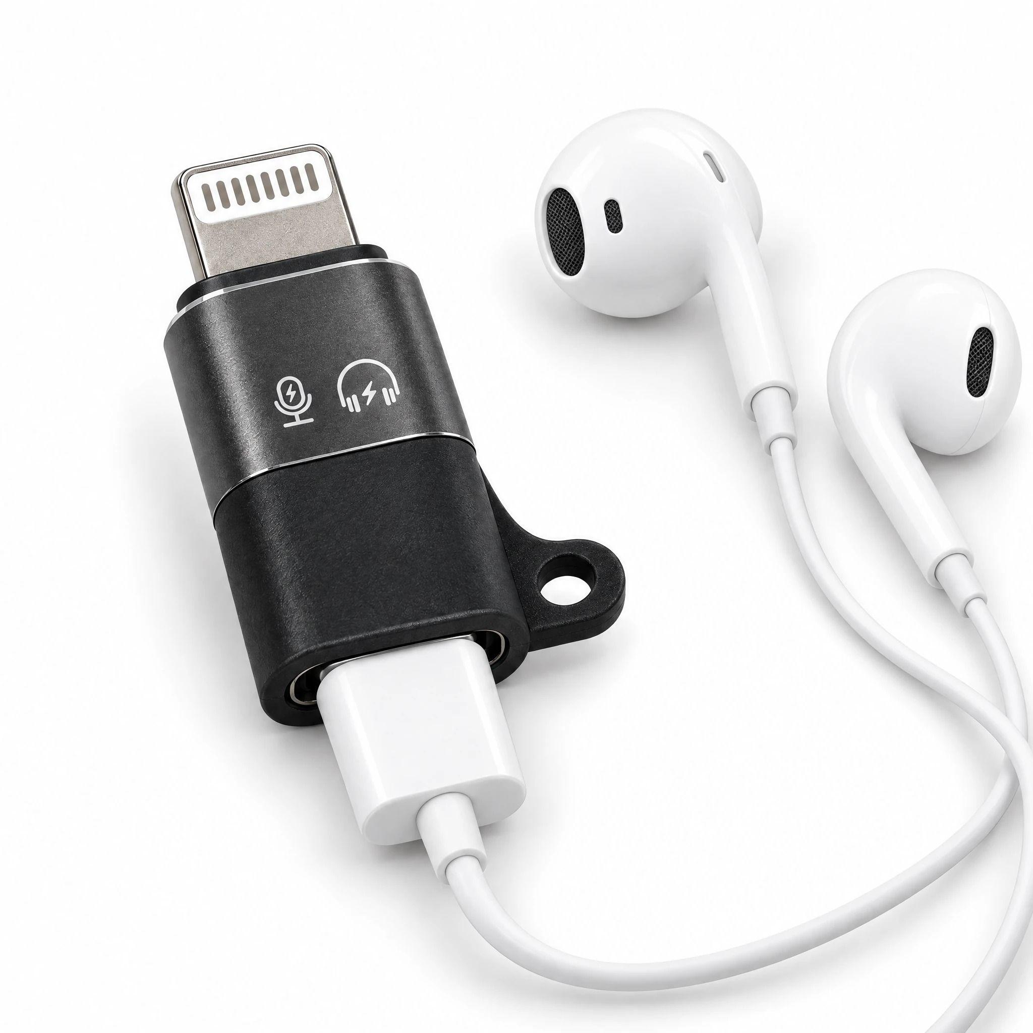 Adaptador Lightning Macho a Tipo C Hembra Audio, Micrófono y Carga One ...