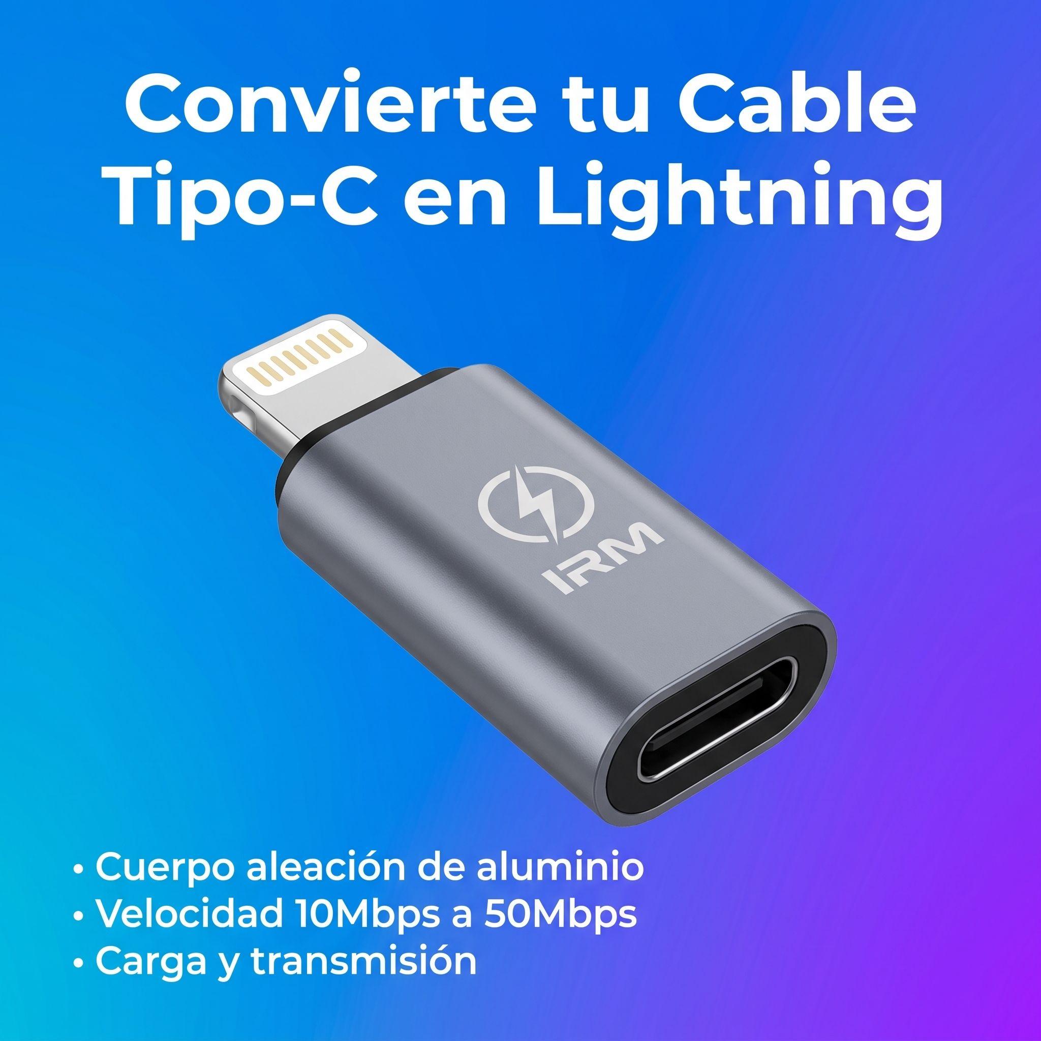 Adaptador Convertidor Tipo-C Hembra a Lightning Macho-5