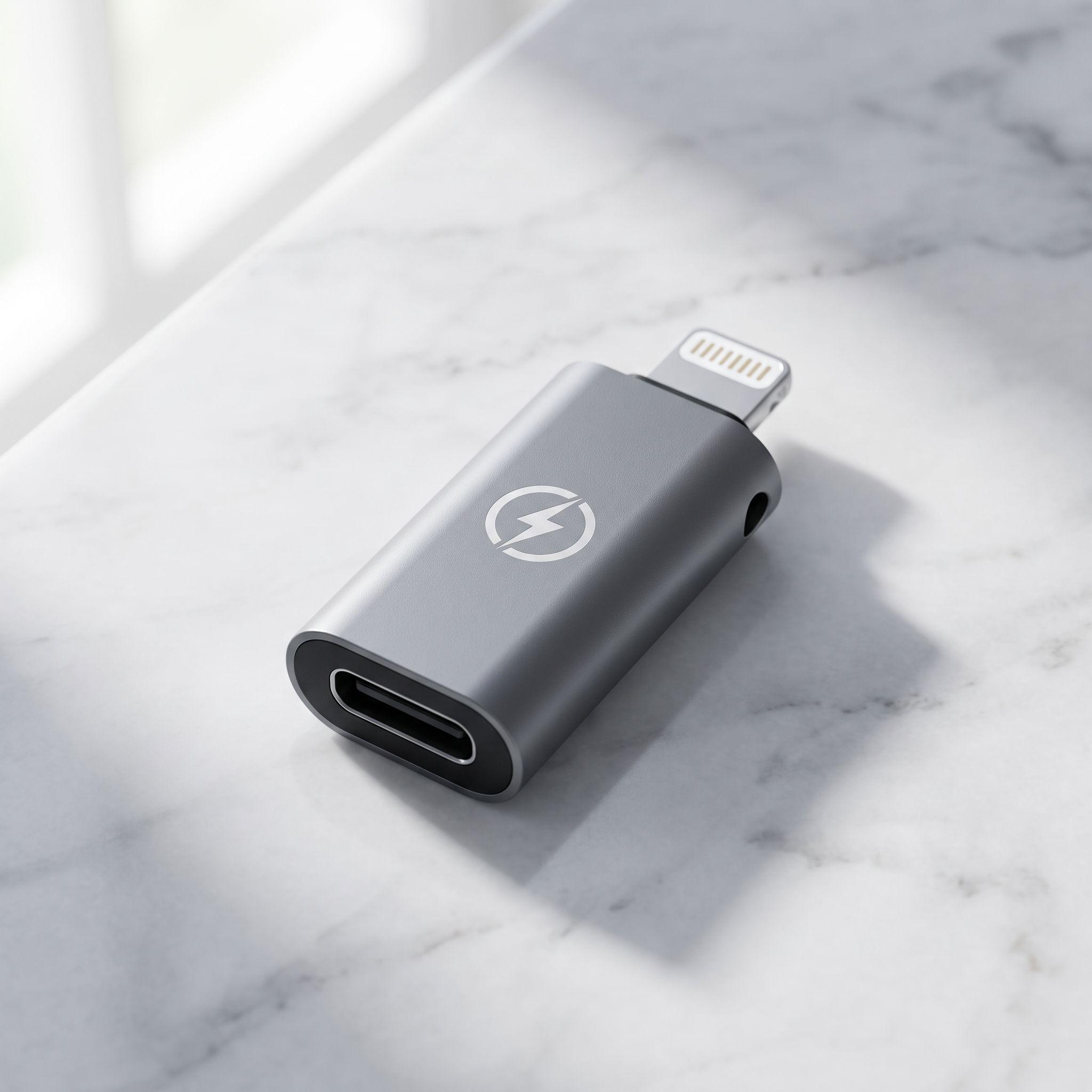 Adaptador Convertidor Tipo-C Hembra a Lightning Macho-7