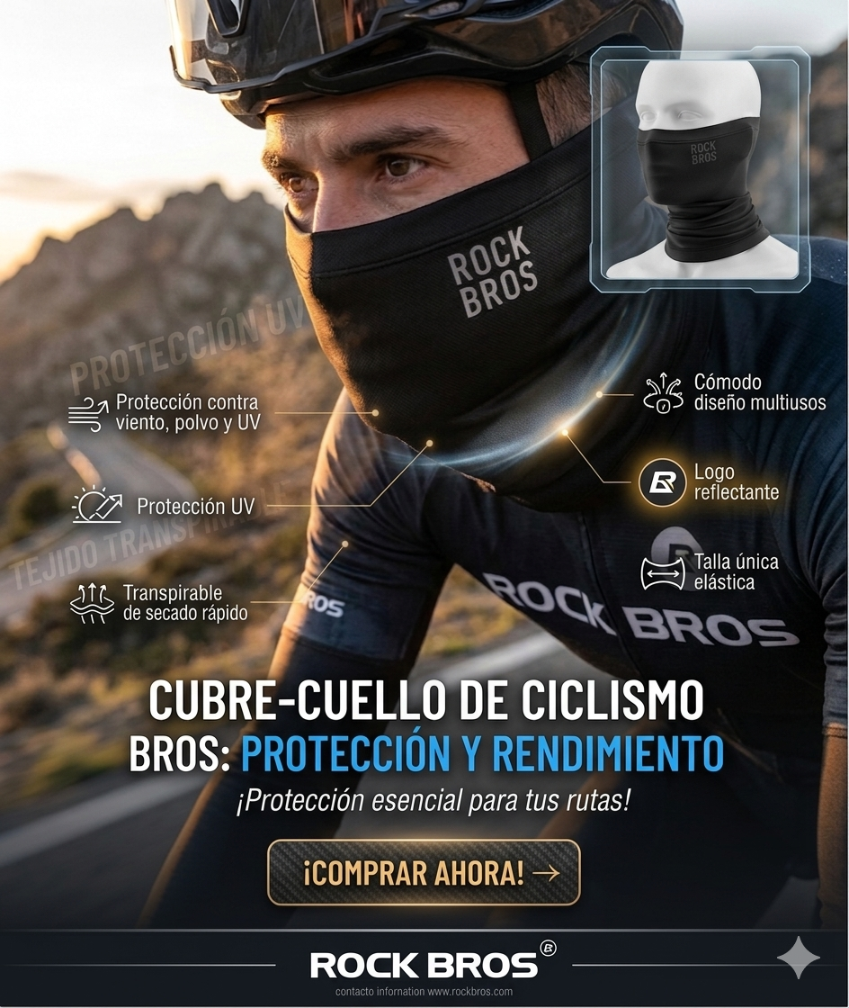 Bandana Cuello termico Elastico Uv400 Transpirable Rockbros Ciclismo-1