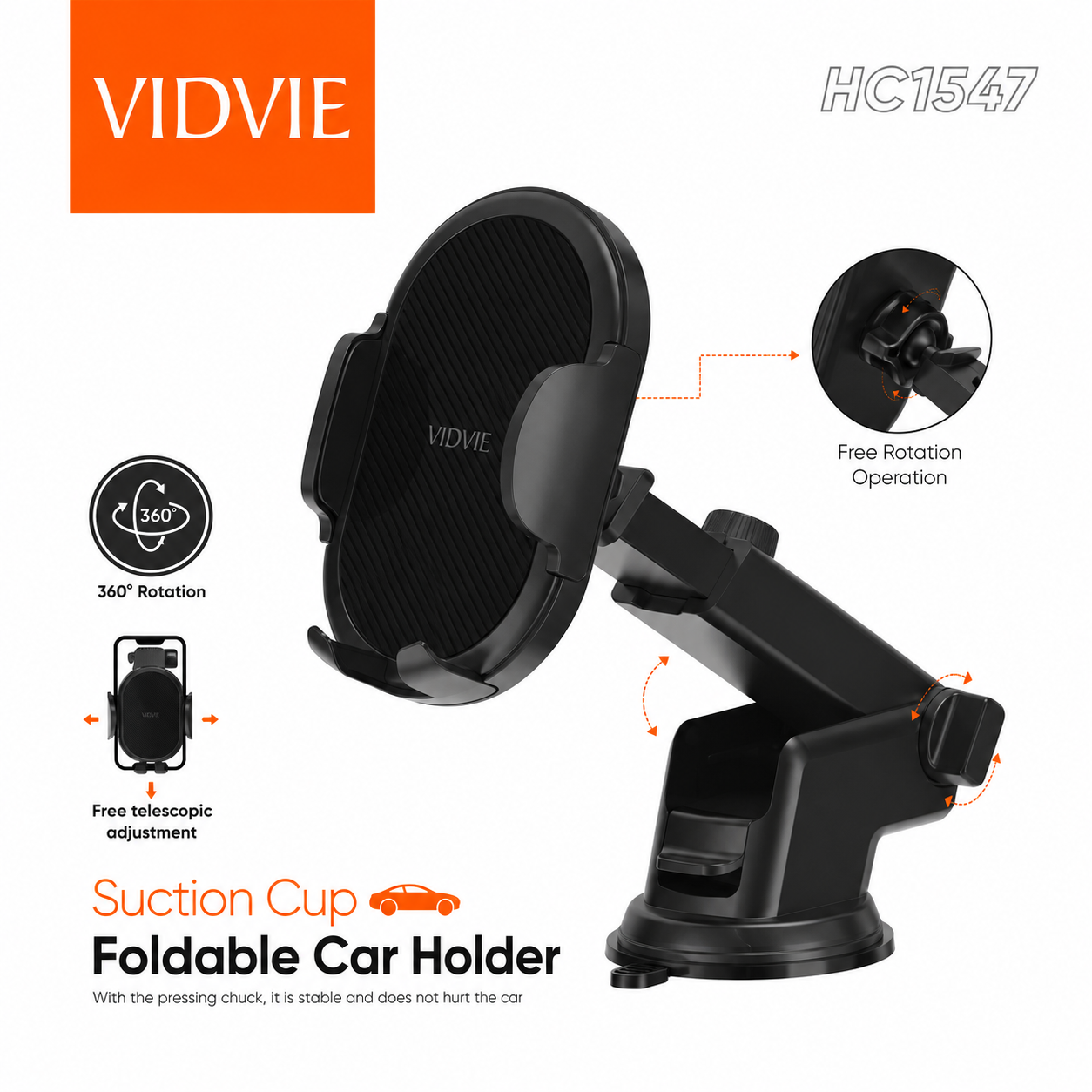 Soporte De Celular Para Auto Giratorio 360 Vidvie-4