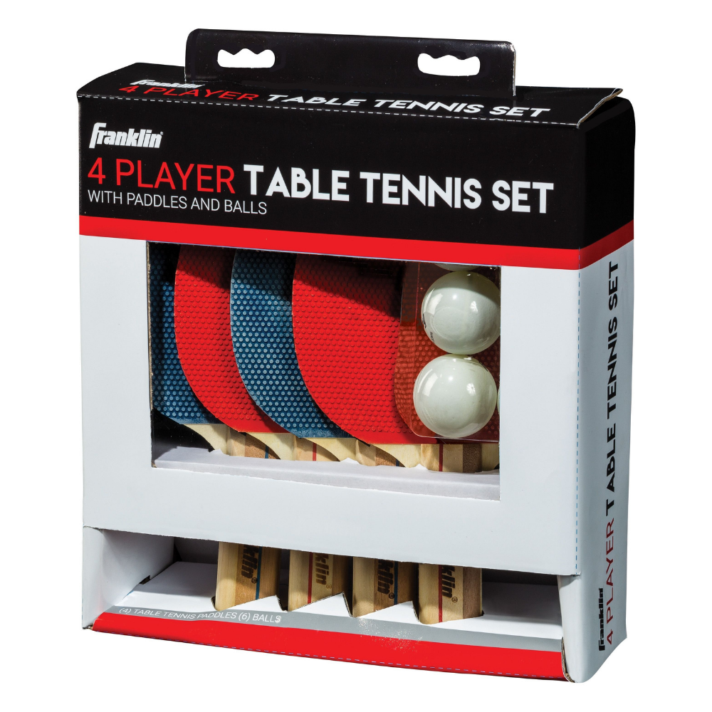 Paletas Tenis de Mesa Franklin Sports 4-2
