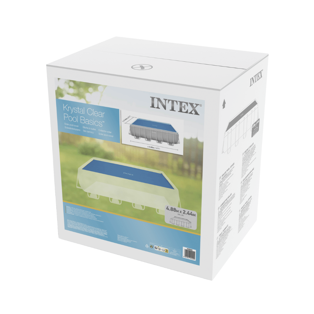 Cobertor Solar Piscina Intex Rectangular 488x244 Cm Solar Pool Cover-2
