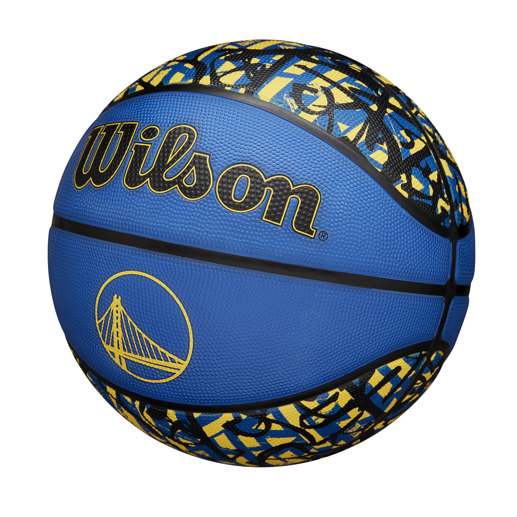 Balón Basketball Wilson NBA Team Graffiti Golden State Warriors Tamaño 7-2