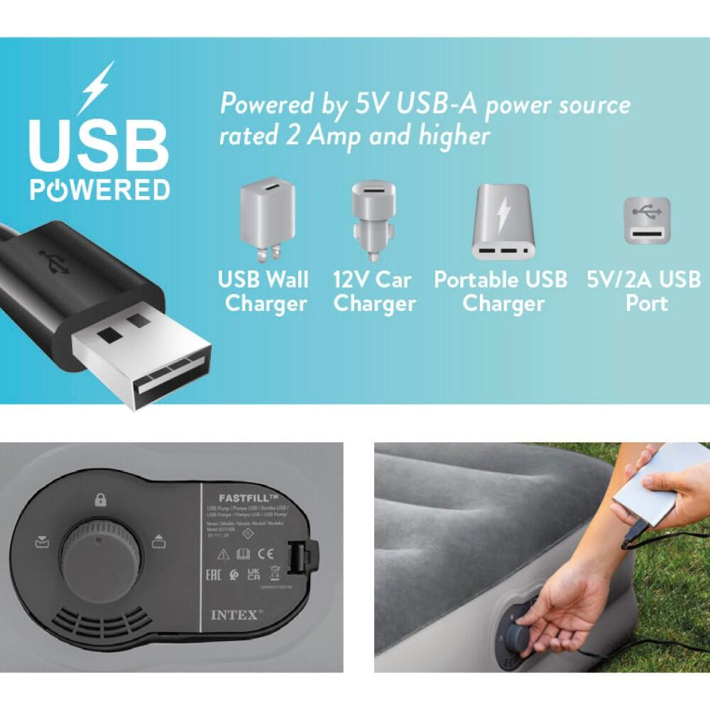 Colchón Inflable Eléctrico USB Intex 1,5 Plazas-4